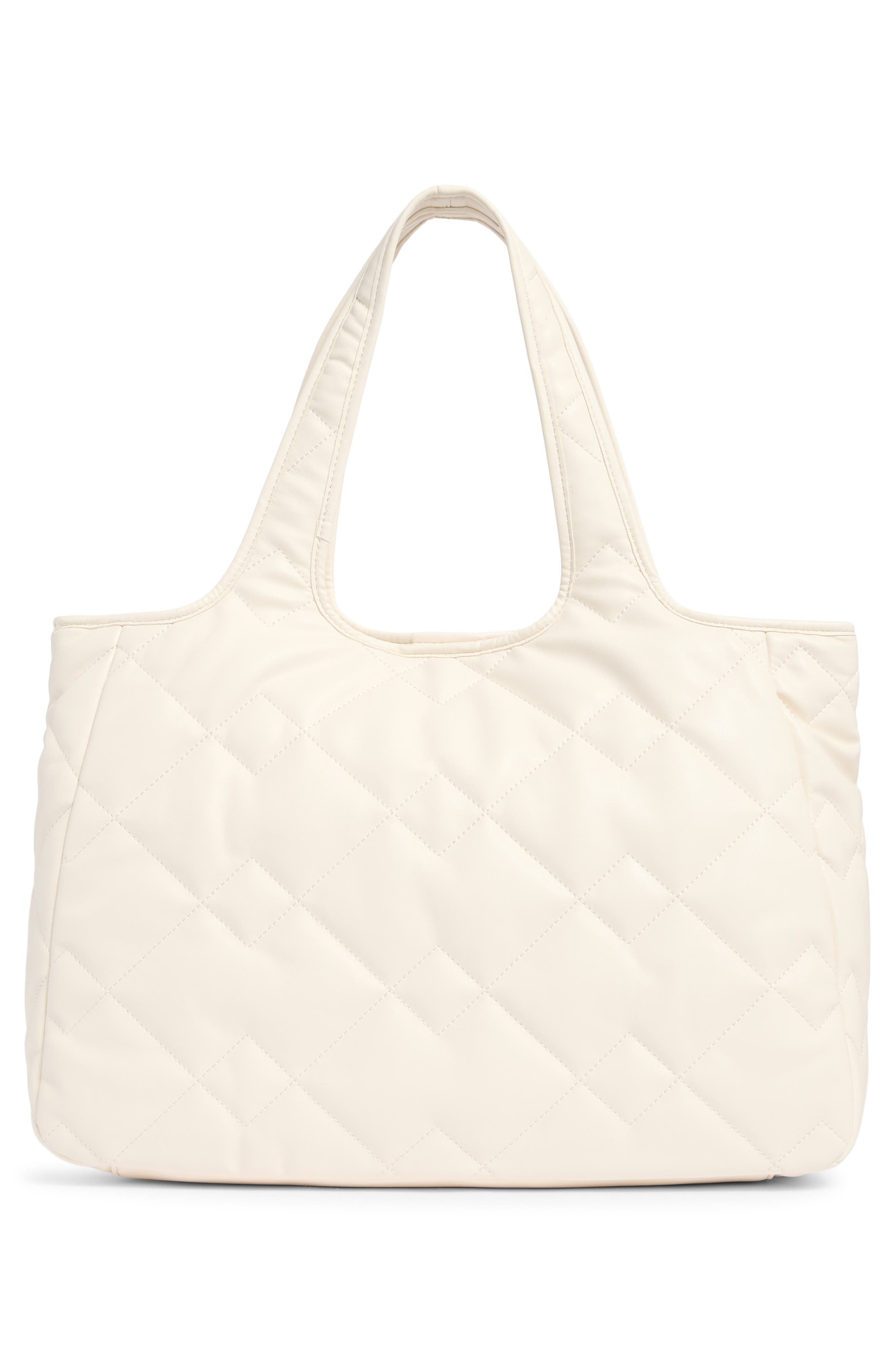 Sam Edelman Khiara Quited Tote Bag, Alternate, color, Ivory