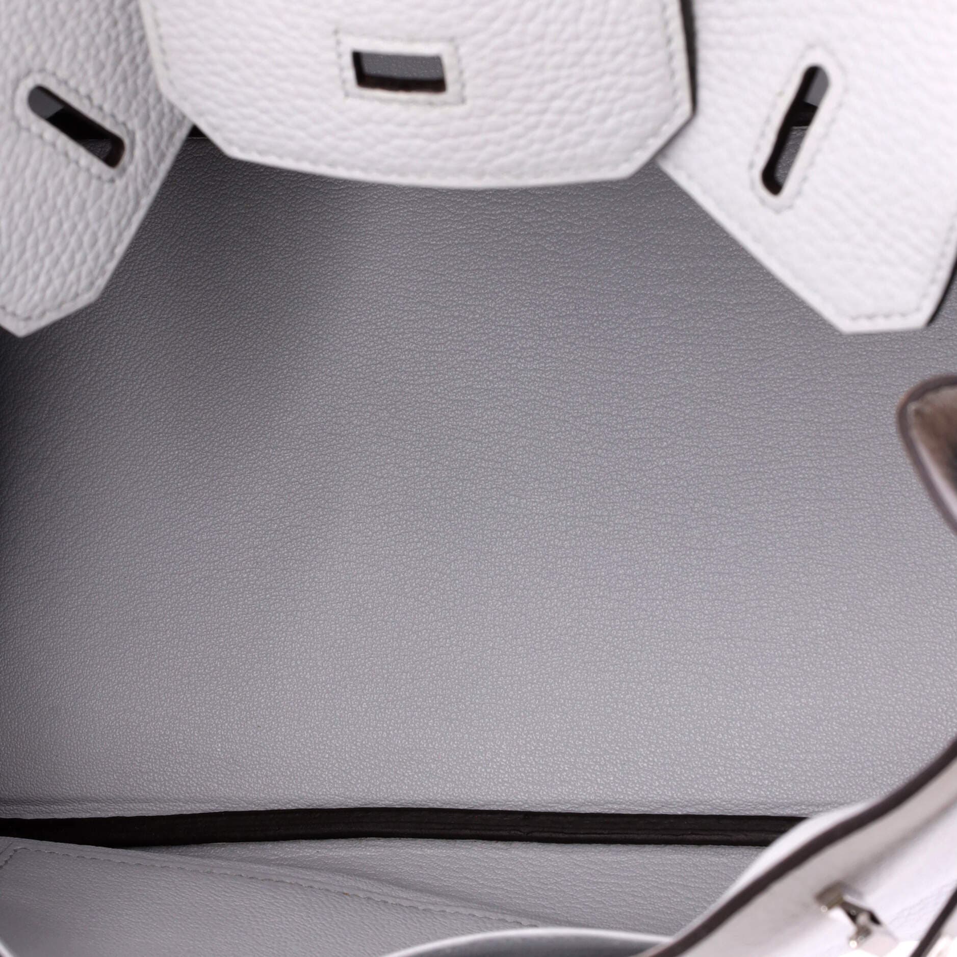 Pre-Owned Hermes Birkin Handbag Blue Clemence with Palladium Hardware 30, Alternate, color, Bleu Pale