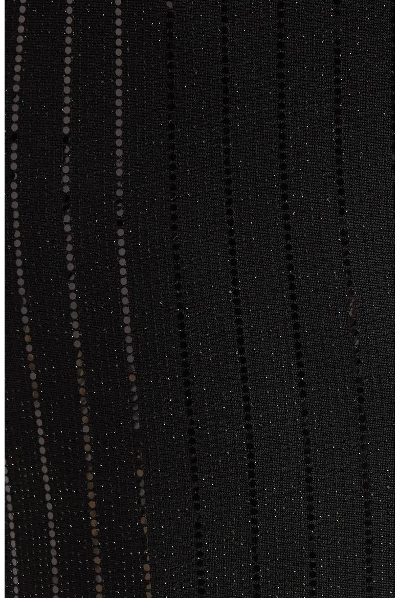 Metallic Stripe Wide Leg Pants, Alternate, color, ANNE BLACK