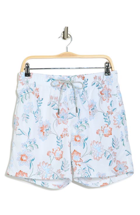 Ponji Print Volley Swim Trunks