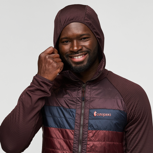 Cotopaxi-amigos-24 Capa Hybrid Insulated Hooded Jacket In Brown