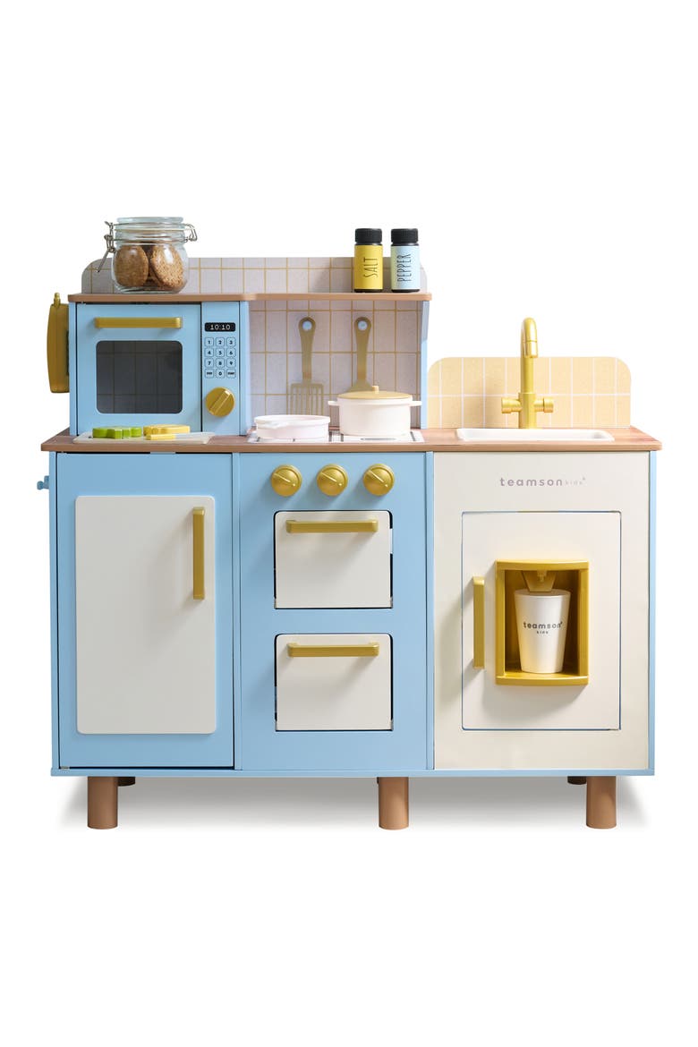 Little Chef Hampton Play Kitchen & Accessories, Main, color, BLUE