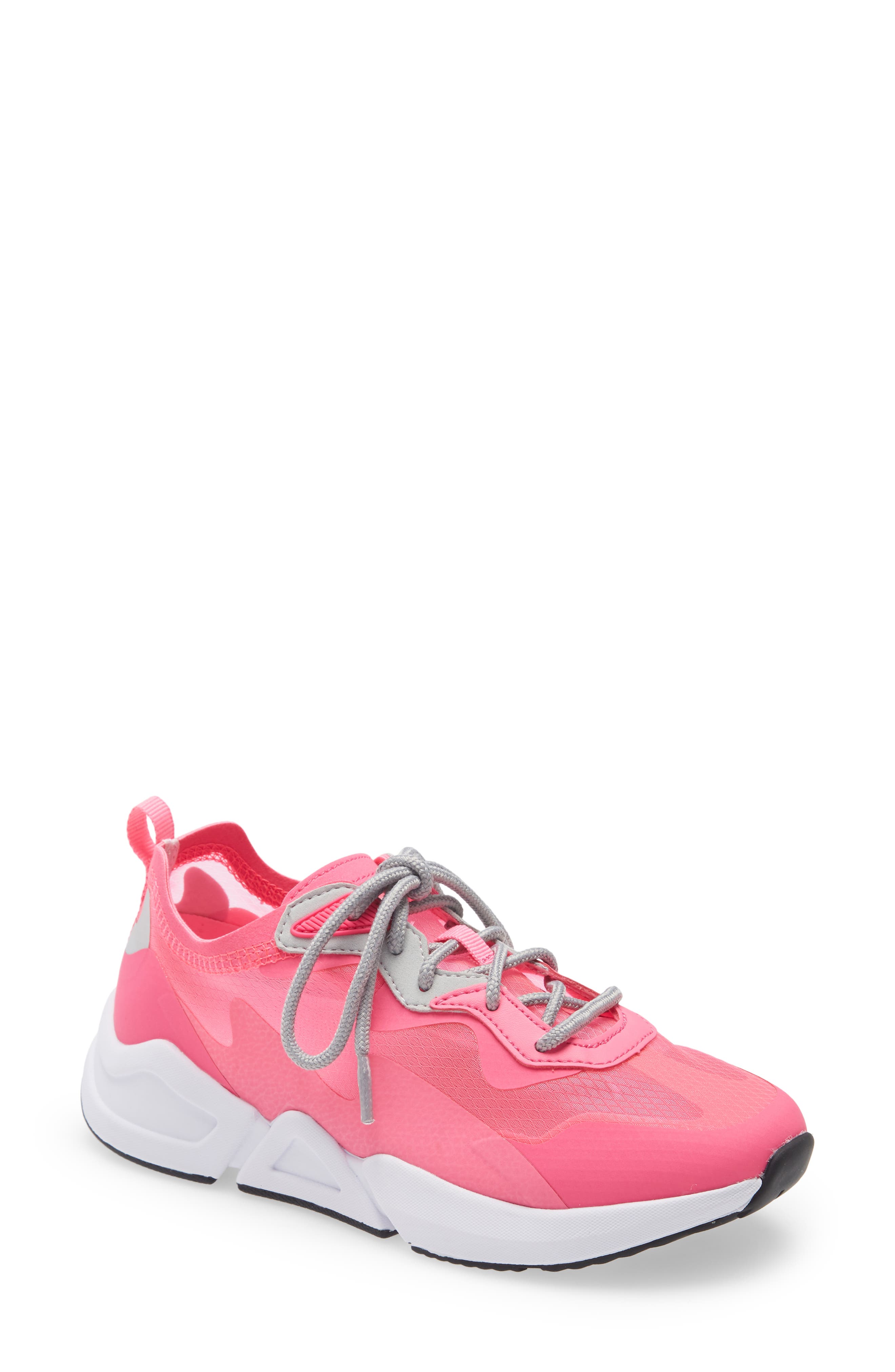Larchmont Performance Sneaker, Main, color, NEON PINK
