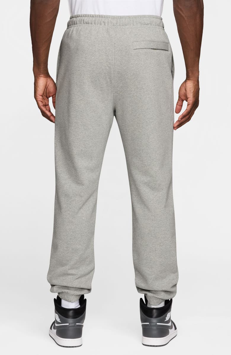 Jordan Flight Fleece Cotton Sweatpants, Alternate, color, Grey Heather/ Black