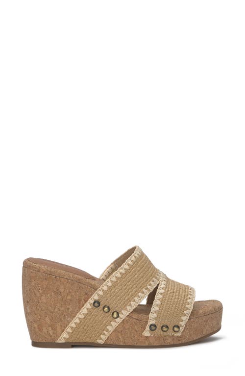 LUCKY BRAND LUCKY BRAND VICKTA RAFFIA PLATFORM WEDGE 