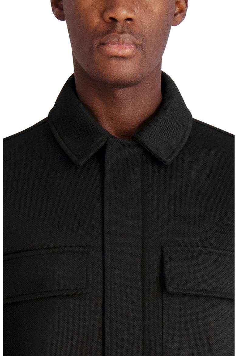 Twill Shirt Jacket, Alternate, color, BLACK