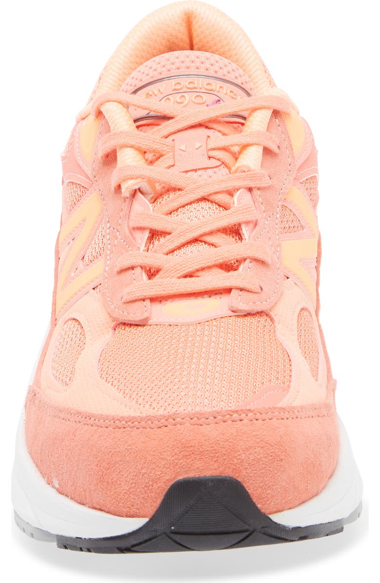 New Balance Gender Inclusive Made in USA 990v6 Sneaker, Alternate, color, Sunrise/ Purple