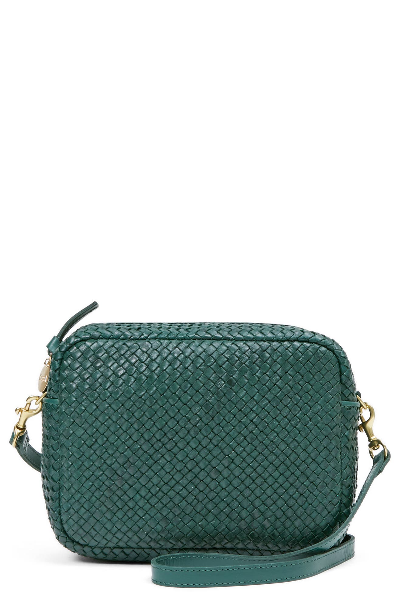 Clare V. Midi Sac Leather Crossbody Bag, Main, color, 