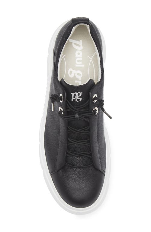 Paul Green Abbey Sneaker In Black Leather