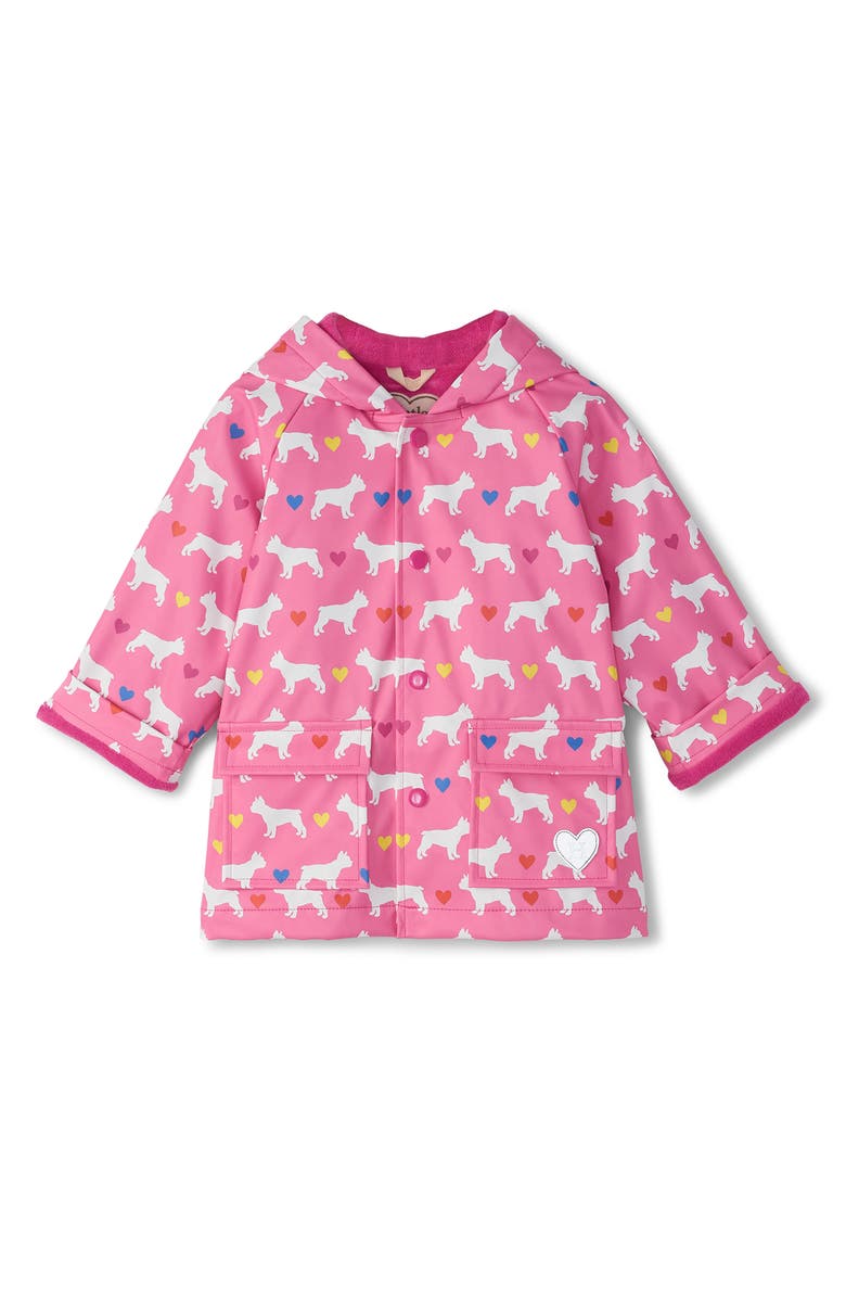 Hatley Kids' French Bulldogs Waterproof Zip Jacket, Main, color, 
