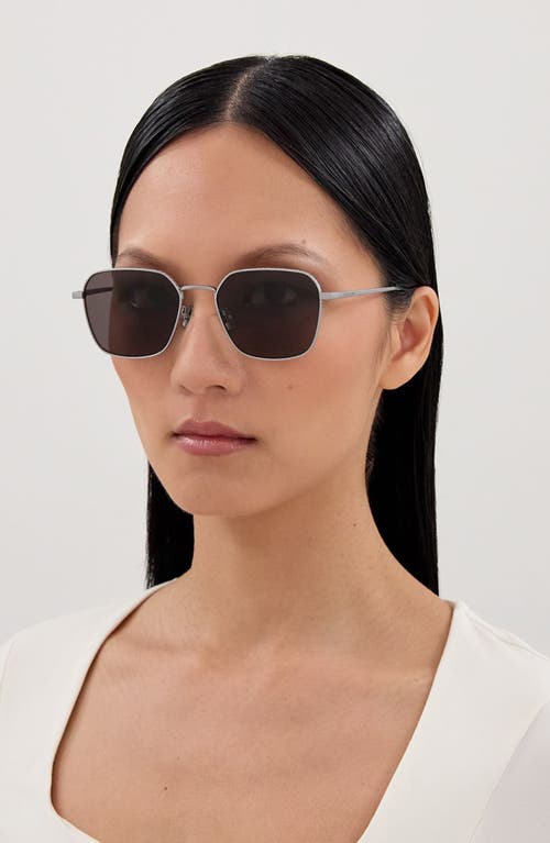 Bottega Veneta 55mm Square Sunglasses In Gray