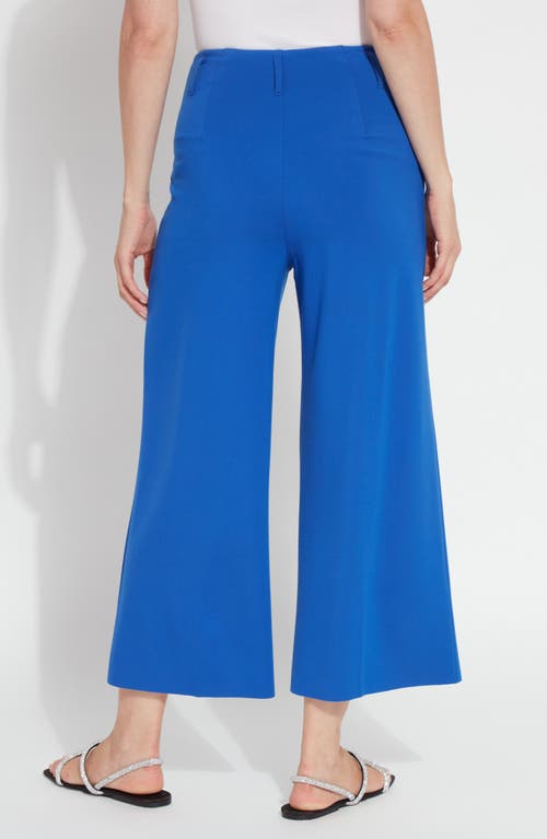 Lyssé Ellis Culottes Ponte Crop Pant In Cobalt Pop In Cobalt Pop