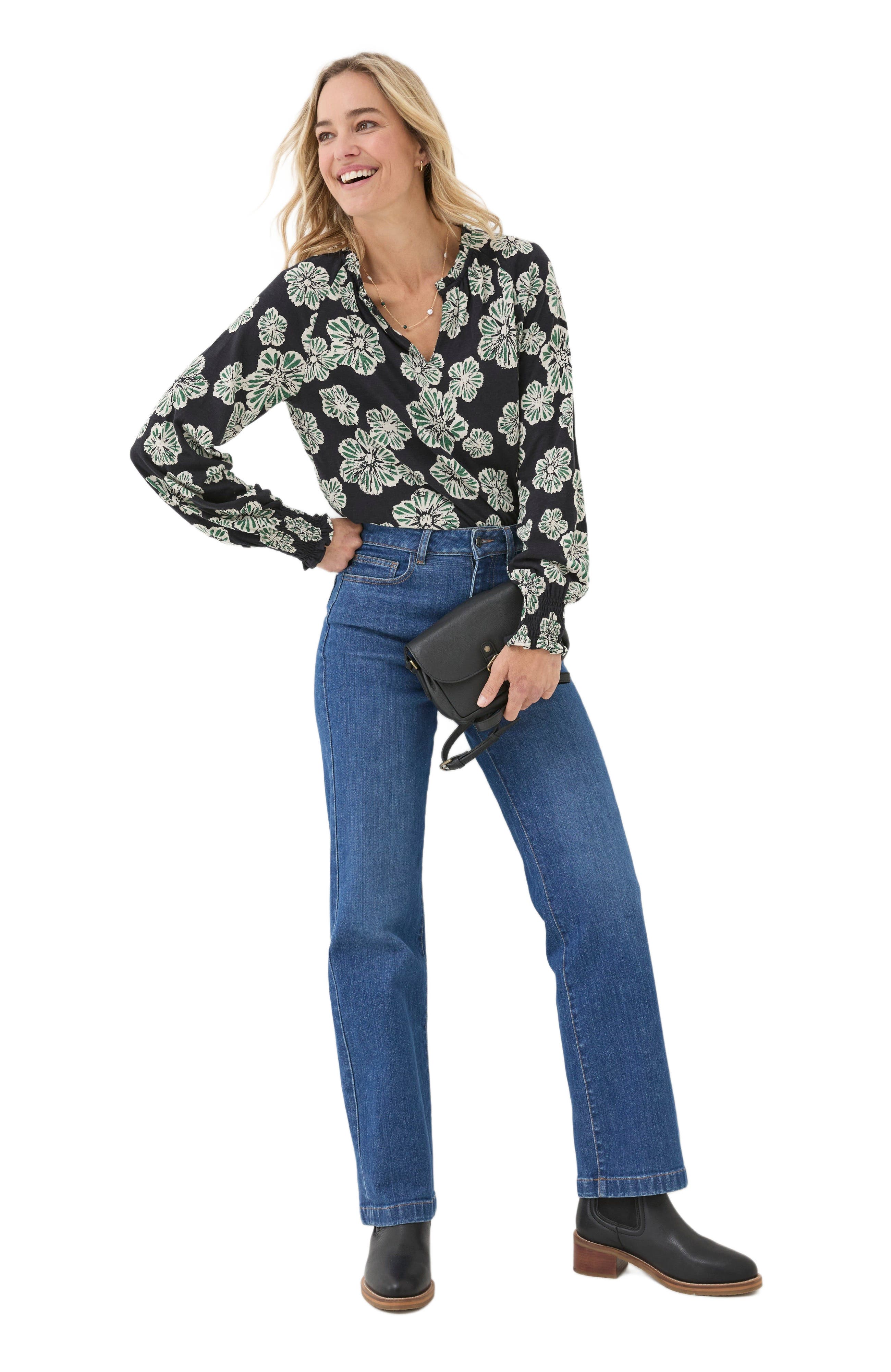 FatFace Women's Florence Spaced Floral Top (Women) | Nordstrom