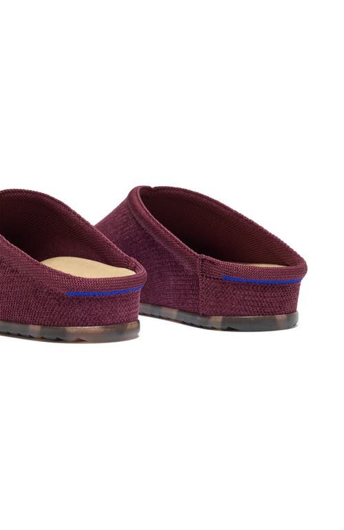 Rothys Rothy's The Revelvet Casual Clog In Burgundy