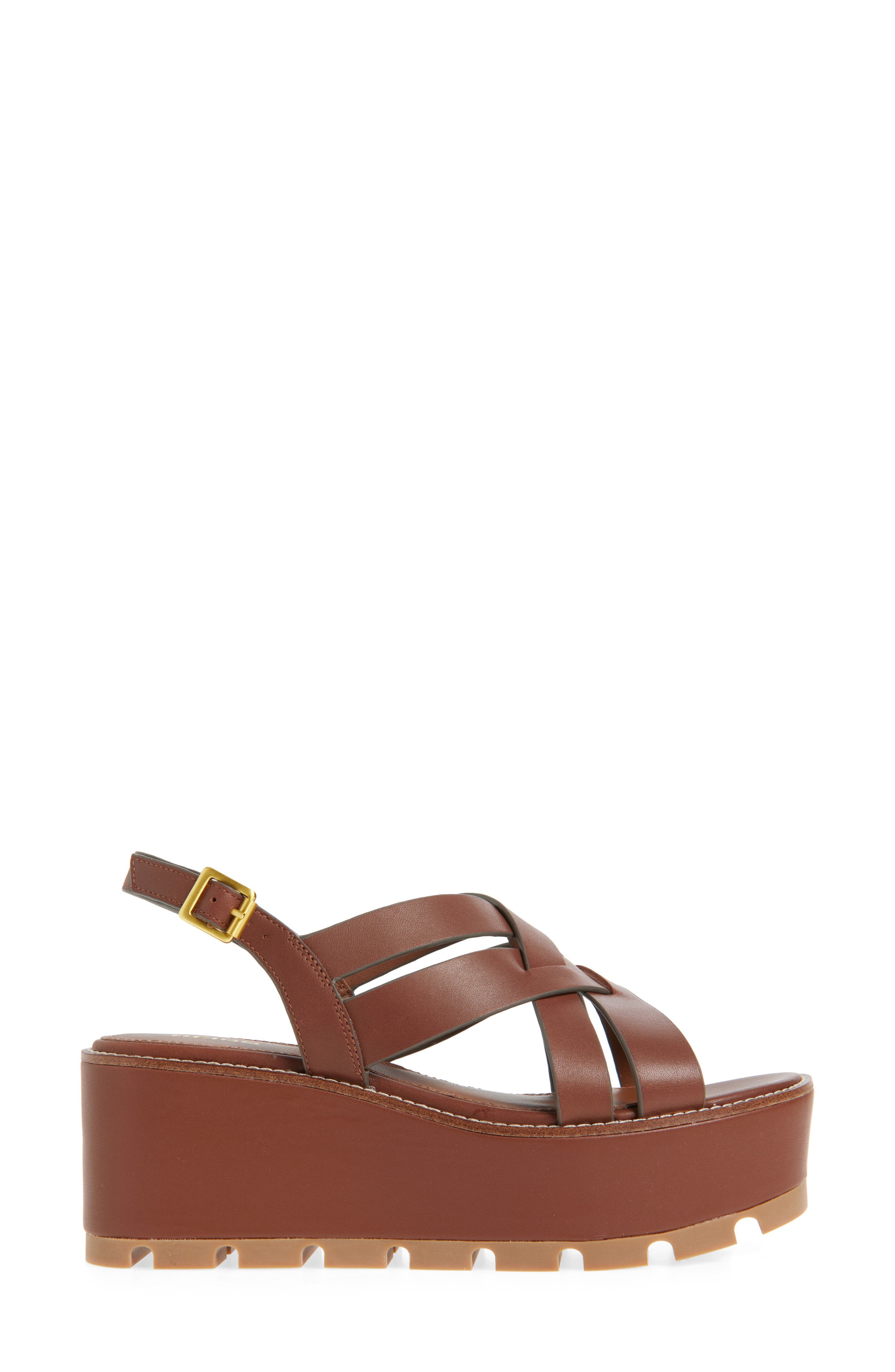 Reiss Naomi Slingback Platform Wedge Sandal, Alternate, color, 