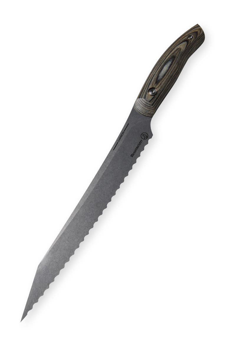 Carbon Scalloped Slicer 9inches, Alternate, color, Carbon