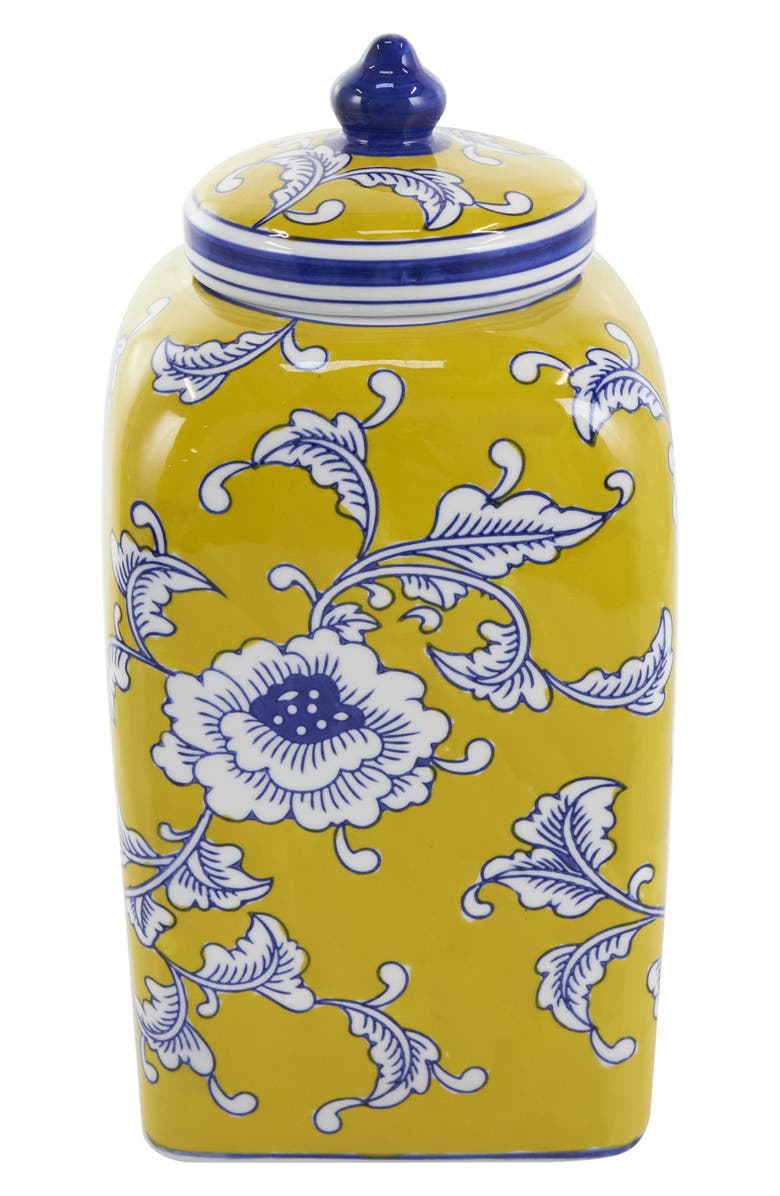 WILLOW ROW Eclectic Stoneware Set of 2 Containers, Alternate, color, 