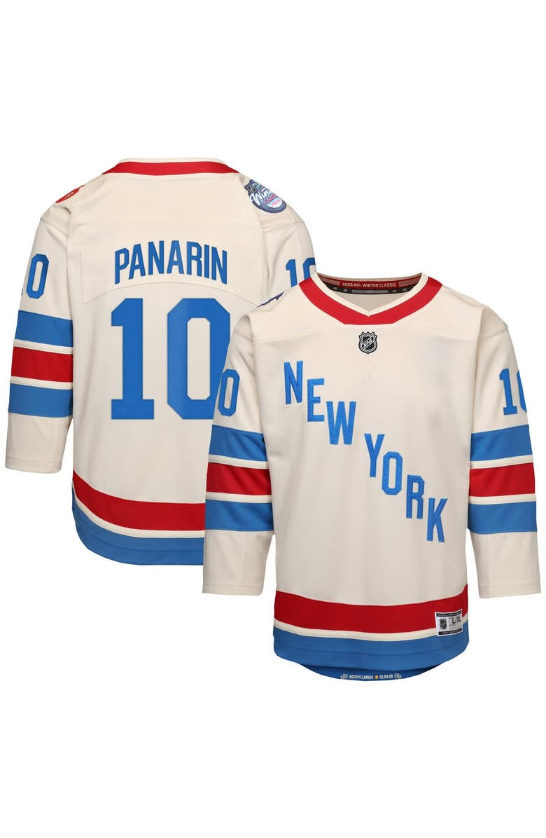 Outerstuff Youth Outerstuff Artemi Panarin White New York Rangers 2026 NHL Winter Classic Premier Jersey, Main, color, White