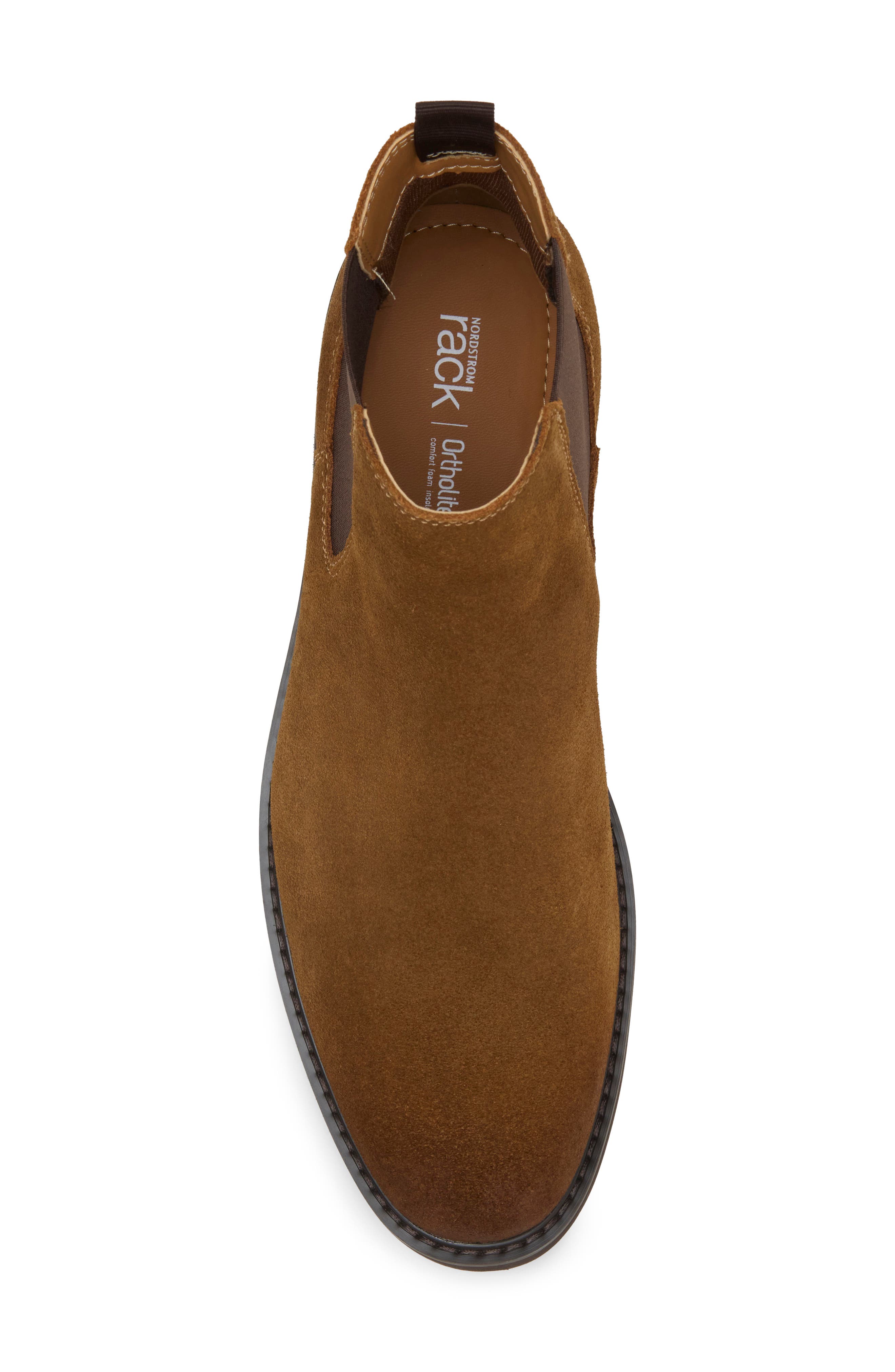 Dominik Leather Chelsea Boot, Alternate, color, CHESTNUT OILED SUEDE