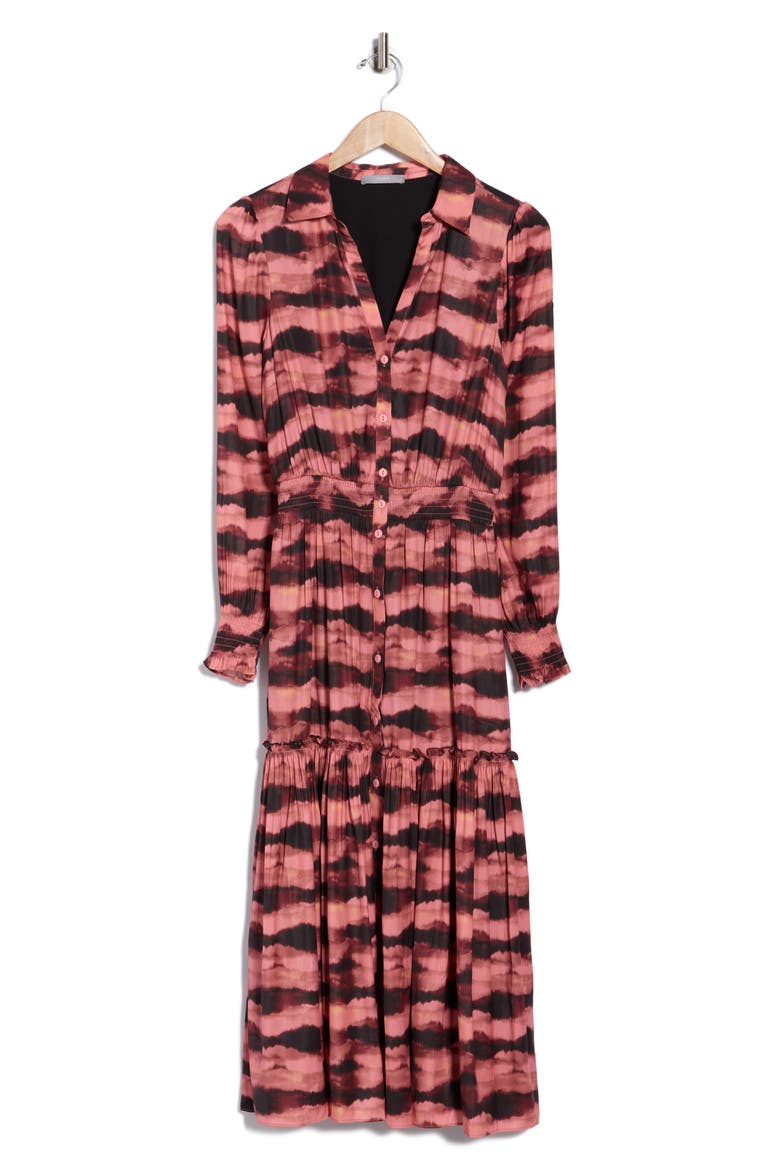 Vivianna Long Sleeve Dress, Alternate, color, WATERCOLOR SKY