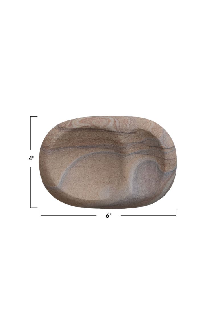 Earthy Sandstone Dish, Multicolor, Alternate, color, Natural