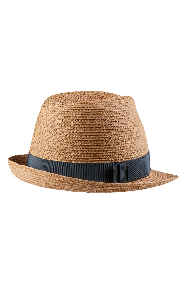 Helen Kaminski Raffia Fedora, Alternate, color, Nougat/ Atlas