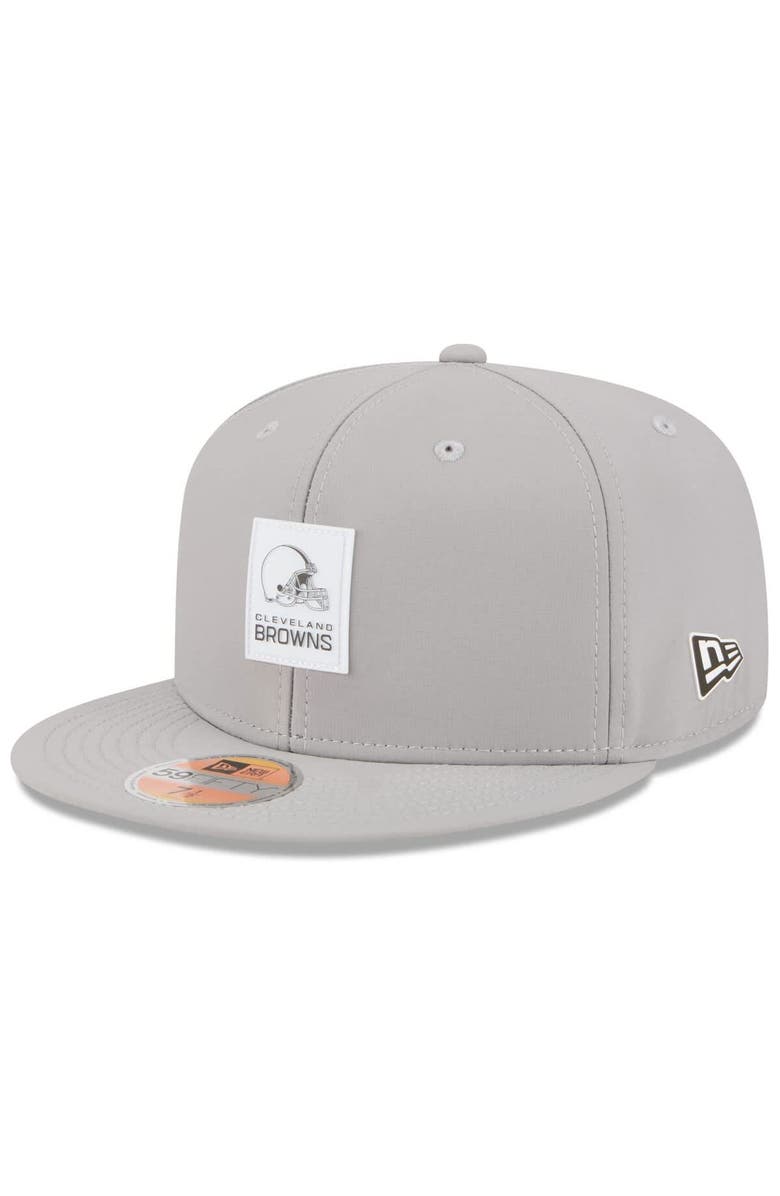 New Era Men's New Era Gray Cleveland Browns 2025 Sideline 59FIFTY Fitted Hat, Main, color, Gray