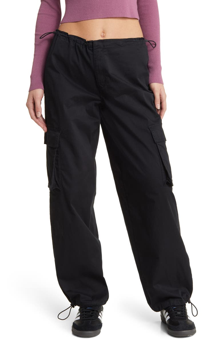 PacSun Cotton Cargo Parachute Pants, Main, color, 