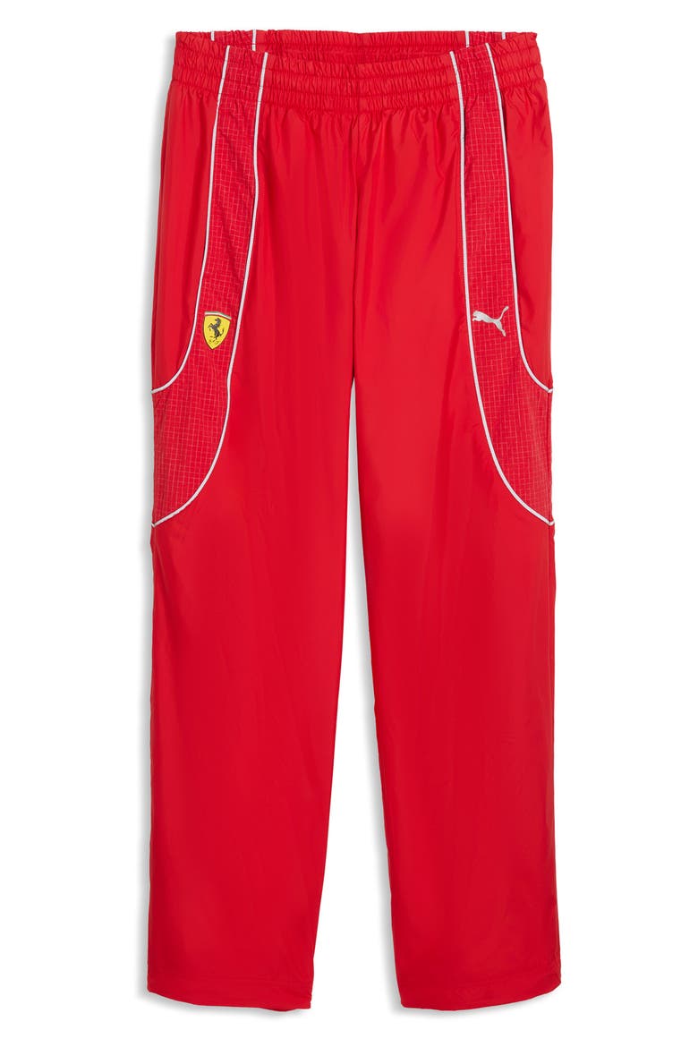 x FERRARI PUMATECH-X Elastic Waist Pants, Main, color, ROSSO CORSA