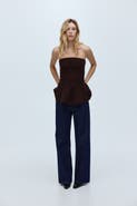 H&M Bead-embellished Bandeau Top