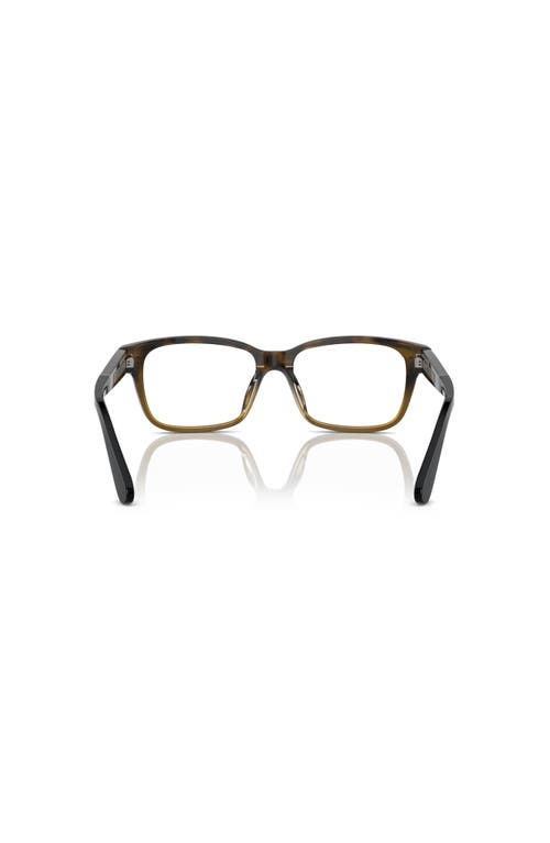 Brunello Cucinelli 53mm Rectangle Optical Glasses In Black