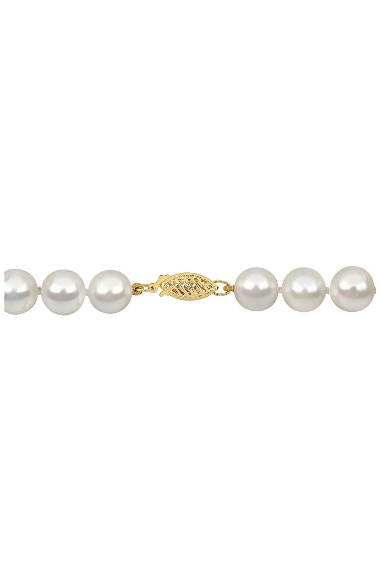 Cultured Pearl Necklace, 9–10mm, Alternate, color, WHITE