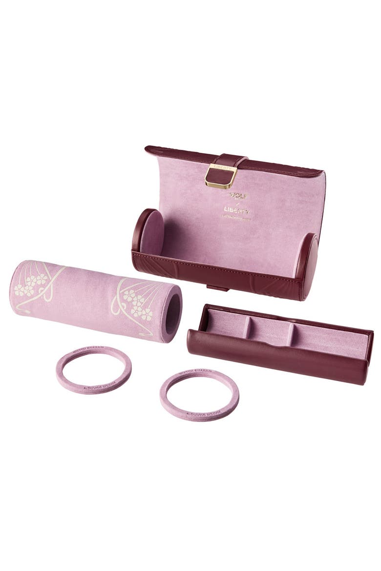 X LIBERTY Triple Watch Roll, Alternate, color, Burgundy