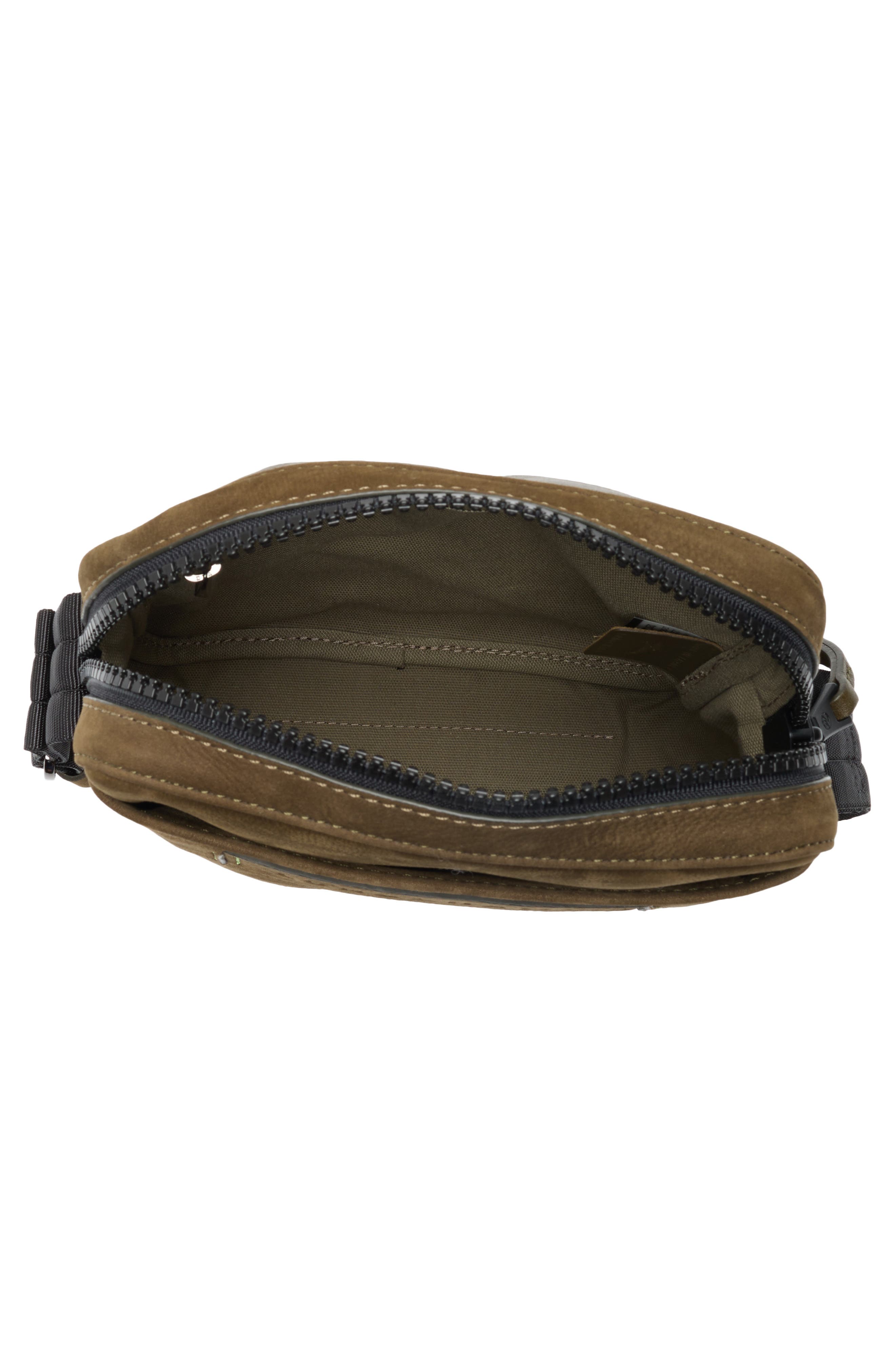 Longchamp LC3D Nubuck Crossbody Bag, Alternate, color, Khaki