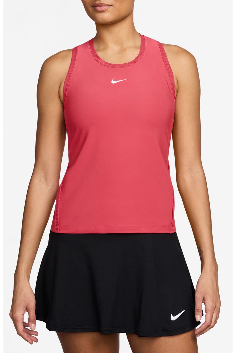 Victory Dri-FIT Tennis Tank, Main, color, SEA CORAL/ WHITE
