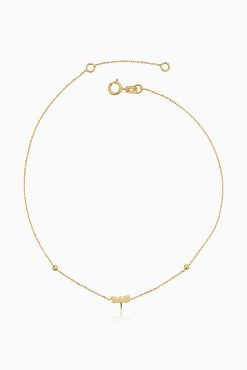 14K Yellow Gold Flora Anklet