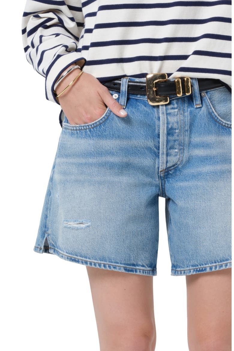 Billie Relaxed Denim Shorts, Alternate, color, SPARROW LIGHT INDIGO