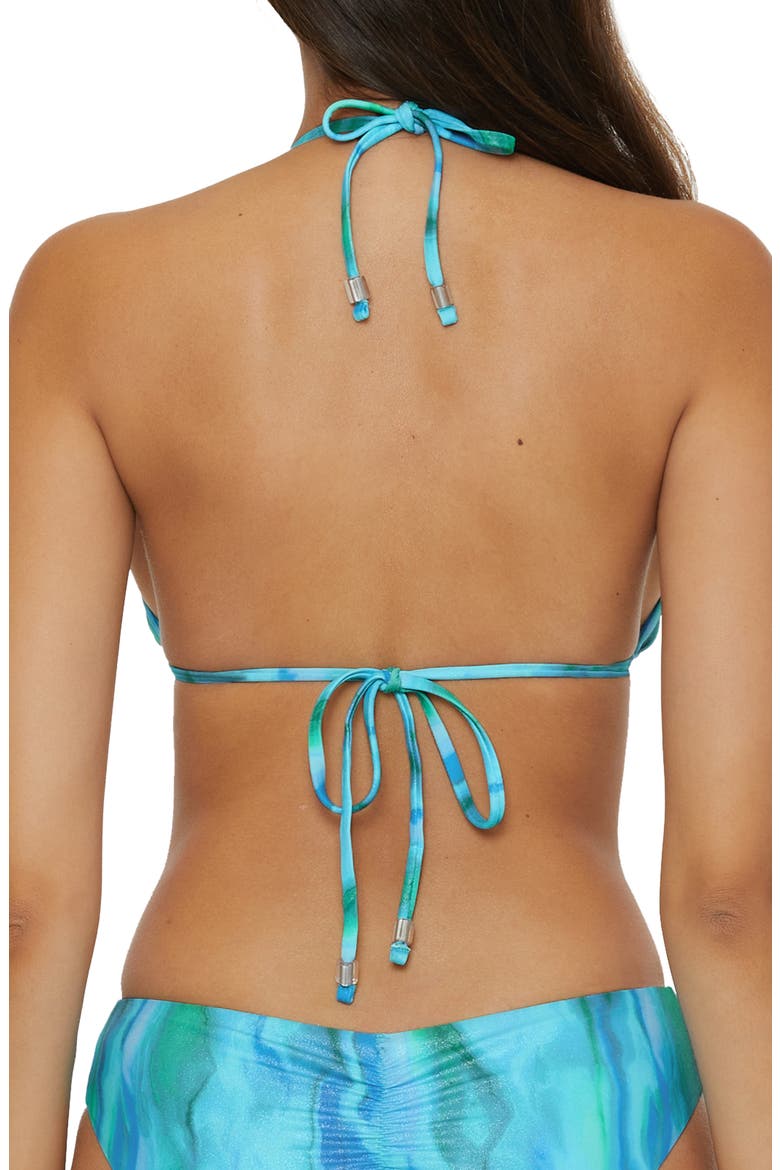 Solar Energy Triangle Bikini Top, Alternate, color, POOL/ LAGOON