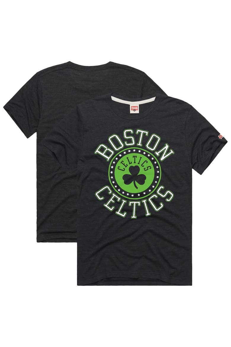 Unisex Homage  Charcoal Boston Celtics Hometown Edition Tri-Blend T-Shirt, Main, color, Charcoal