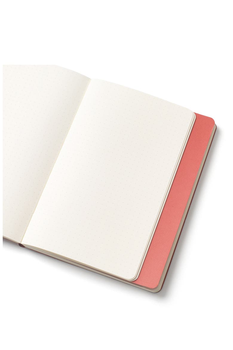 Pink Waves Notebook, Alternate, color, LIGHT/ PASTEL RED