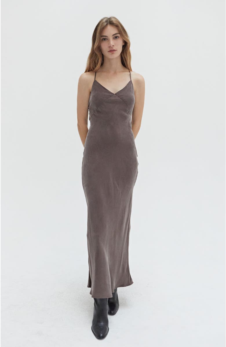 CRESCENT Cupro Slip Maxi Dress, Main, color,