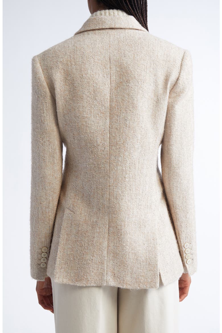 Double Breasted Tweed Blazer, Alternate, color, 02 SAND