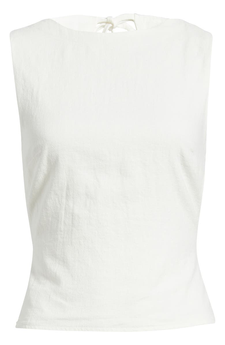 Princess Polly Penelopie Open Back Linen Blend Tank, Main, color, White