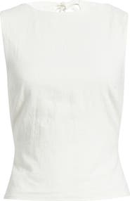 Princess Polly Penelopie Open Back Linen Blend Tank