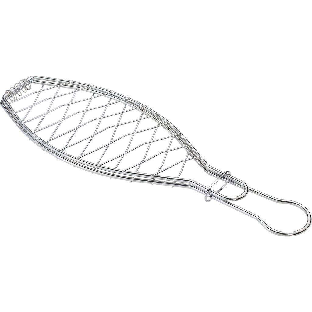 Kuchenprofi Bbq Grill Fish Basket, Large In Silver