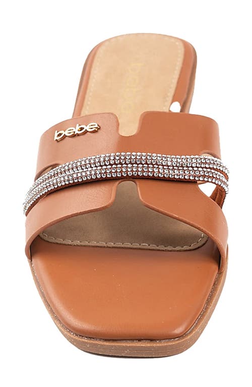 Bebe Rhinestone Slide Sandal