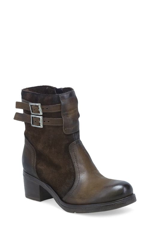 Miz Mooz Stellar Dual Buckle Bootie In Brown