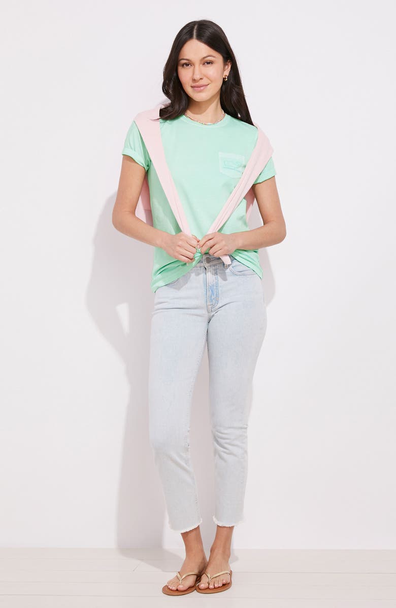 vineyard vines Women's Short Sleeve Whale Graphic Pocket Tee, Alternate, color, 