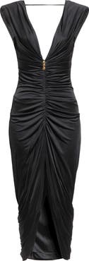 Versace Draped Liquid Jersey Gown
