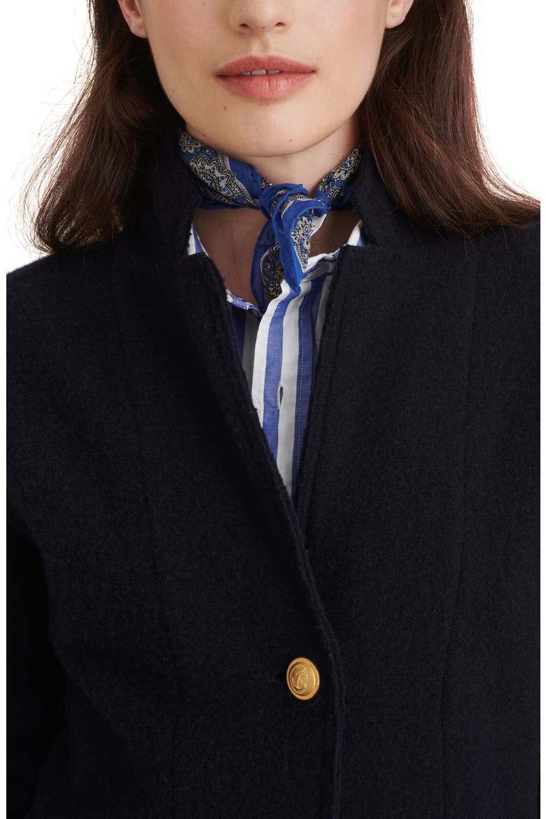 Merino Wool Sweater Jacket, Alternate, color, NAVY